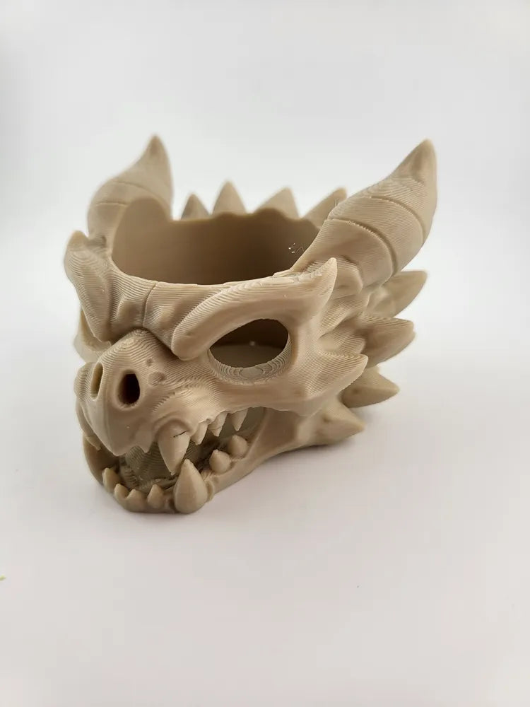 Dragon Skull Candy Bowl or pen holder easter idea