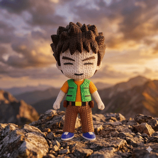 Pokemon Brock Knitted - Crochet