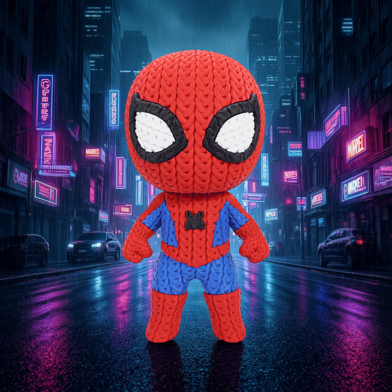 Marvel Classic Spider Man Knitted - Crochet