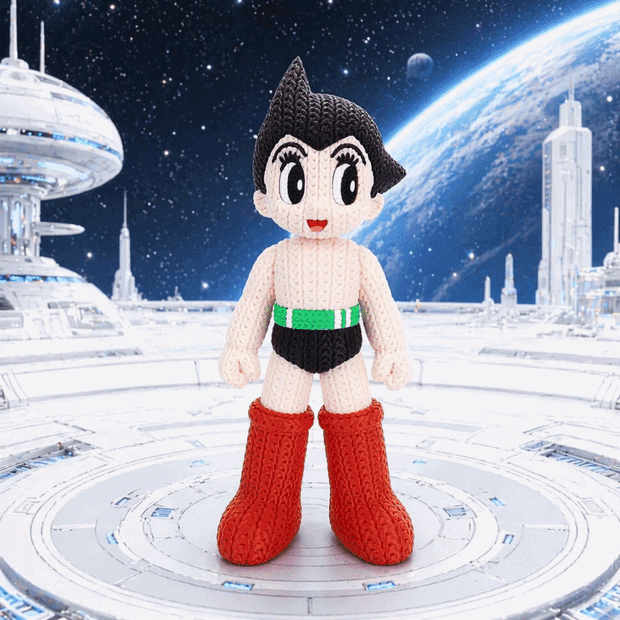 Astro Boy Mighty Atom Knitted - Crochet