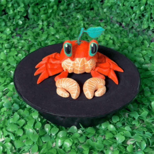 Articulated Cute Orange Crab Flexible