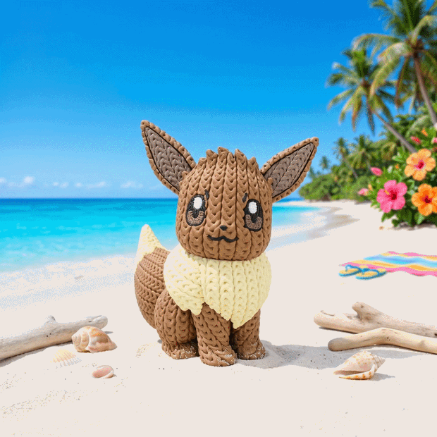 Pokemon Eevee - Knitted Crochet