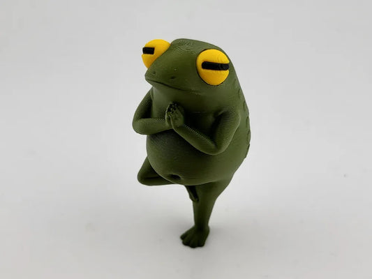 Zen Frog Yoga Figure – Cute Meditation Desk Decor
