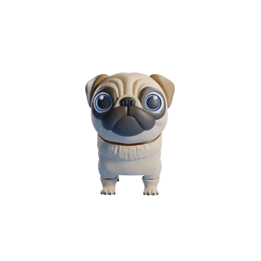 Pug Dog Flexible Articulated