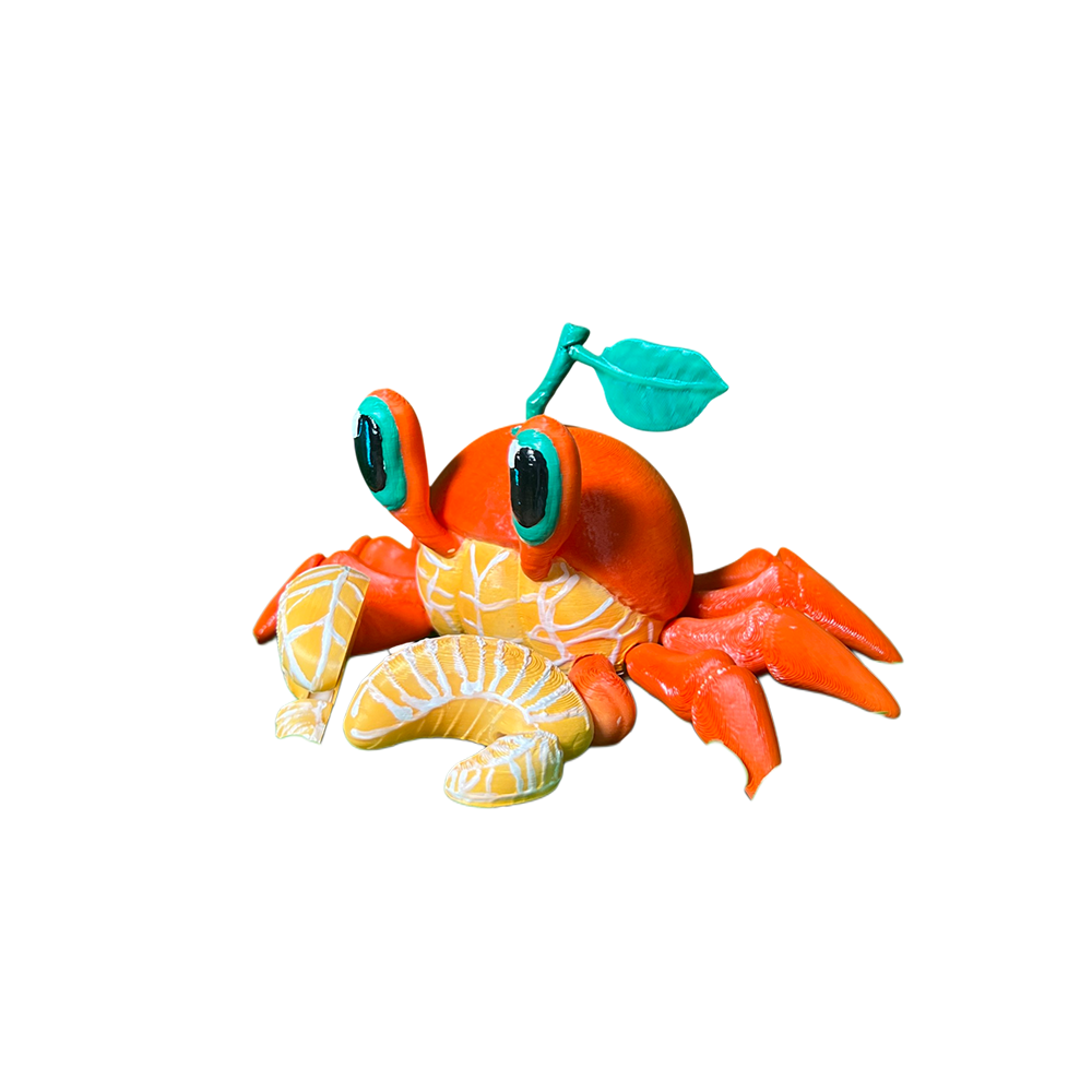 Articulated Cute Orange Crab Flexible