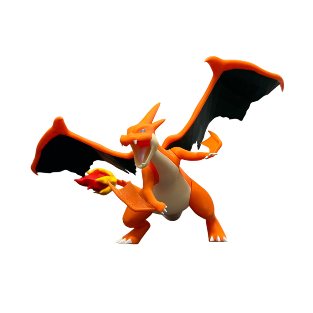 6" Mega Charizard Y Attack Pose