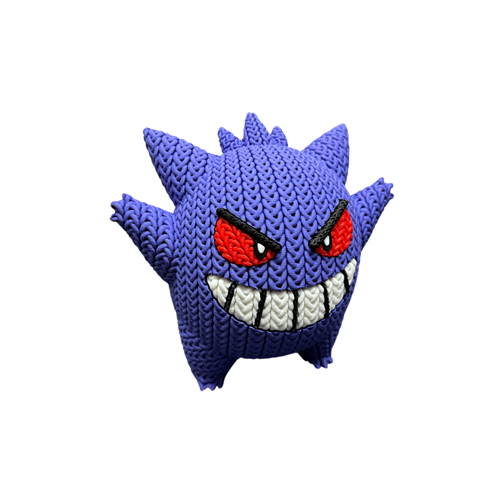 Pokemon Generation I - 7" Gengar Knitted - Crochet