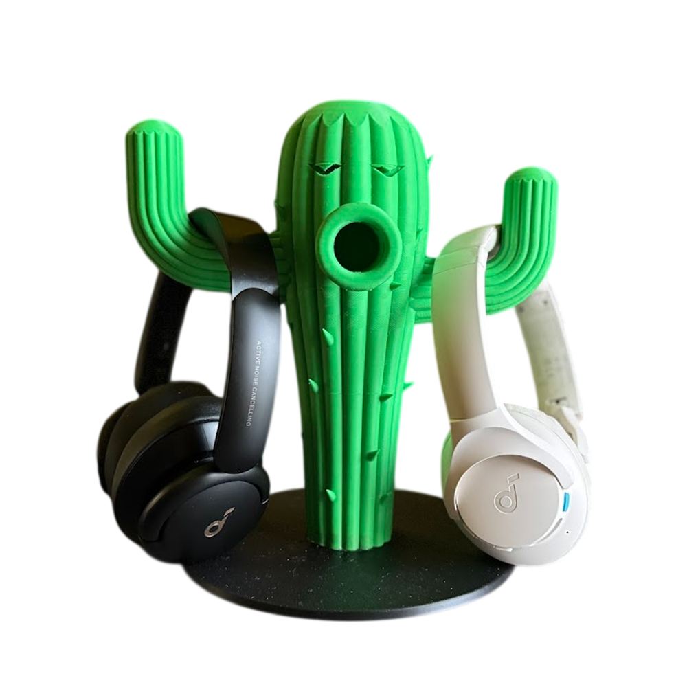 12" Sleepy Cactus Dual Head Phone Holder
