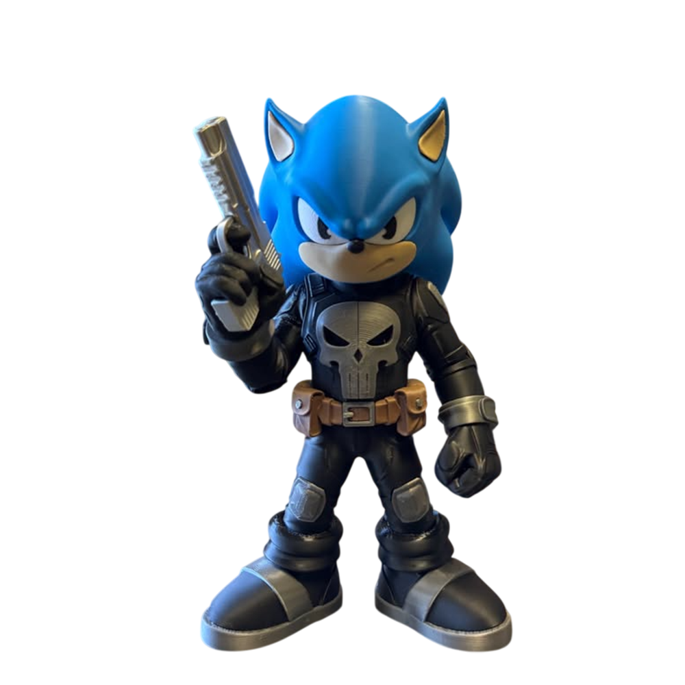 Sonic X Marvel - 9” Punisher Sonic