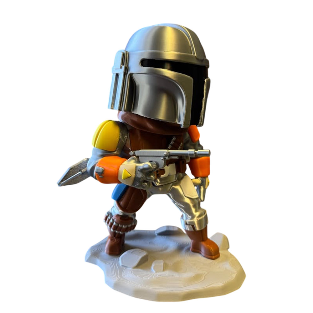 The Mandalorian & Grogu - 10.9” Chibi Mandalorian