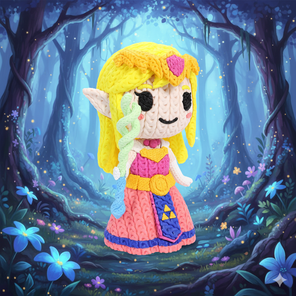 The Legend of Zelda Princess Zelda Knitted - Crochet